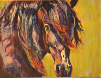 Gaited Horse Paintings by Karen Brenner